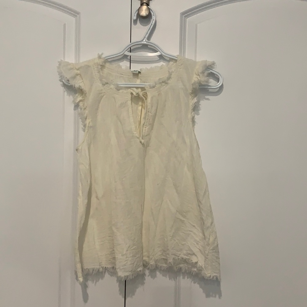 Aerie Like New Frayed Blouse
